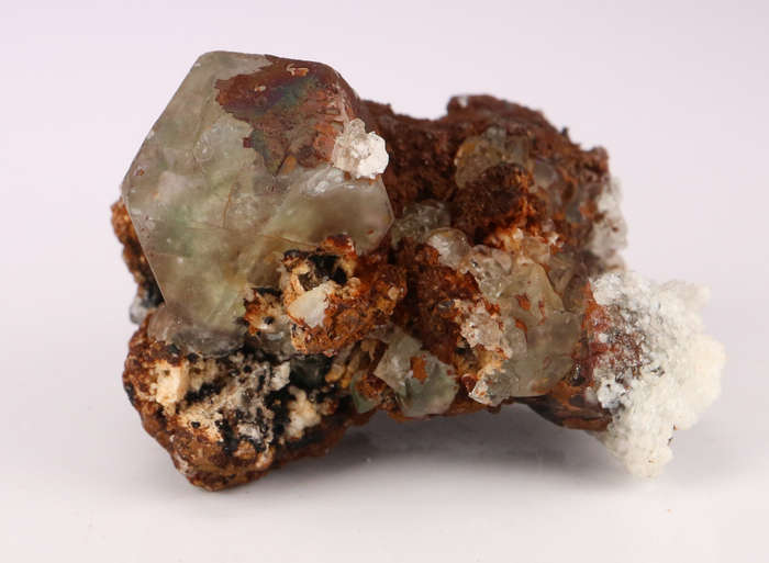 Hyalite on Fluorite Cluster, Erongo Mnt Region, Namibia