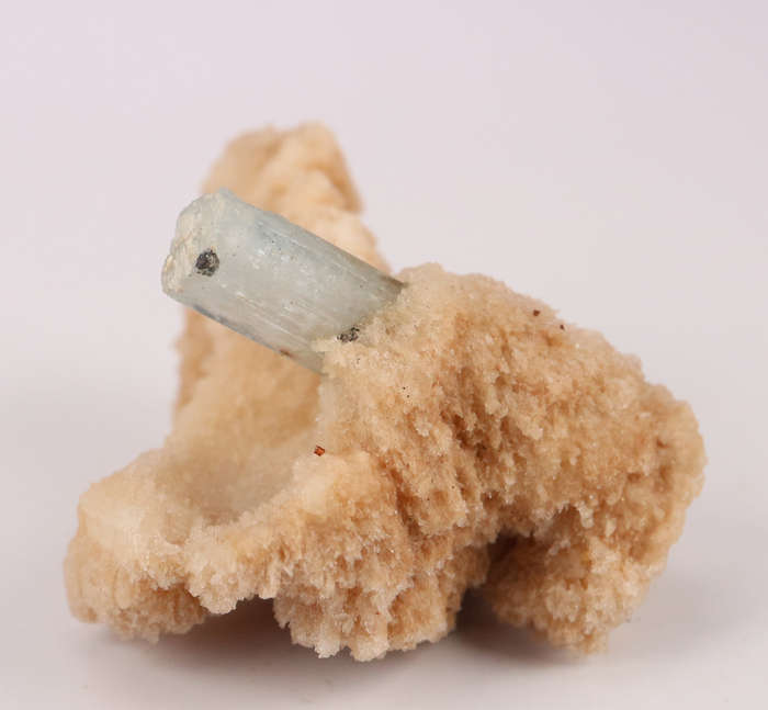 Aquamarine on Feldspar, Erongo Mnt Region, Namibia