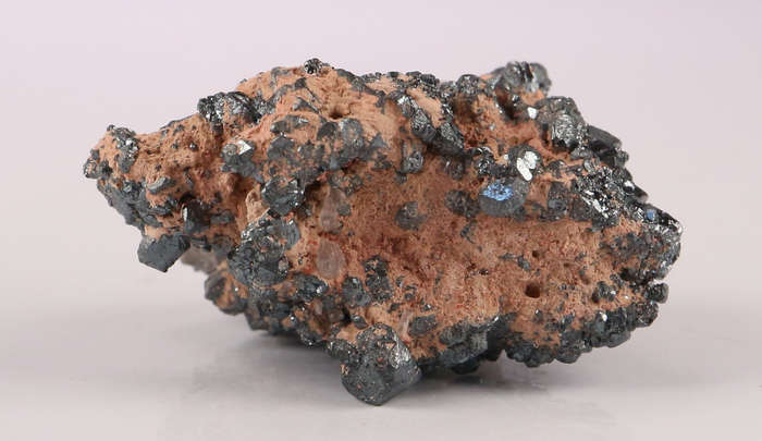 Calcite on Hematite, N`Chwaning II, Northern Cape, South Africa