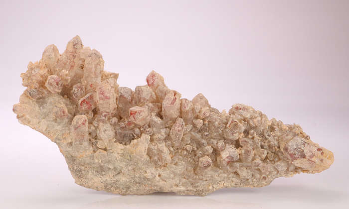 Red Hematite incl Quartz Cluster, Orange River Area, Northern Cape, South Africa
