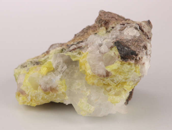 Ettringite, Calcite on Matrix, N`Chwaning II, Northern Cape, South Africa