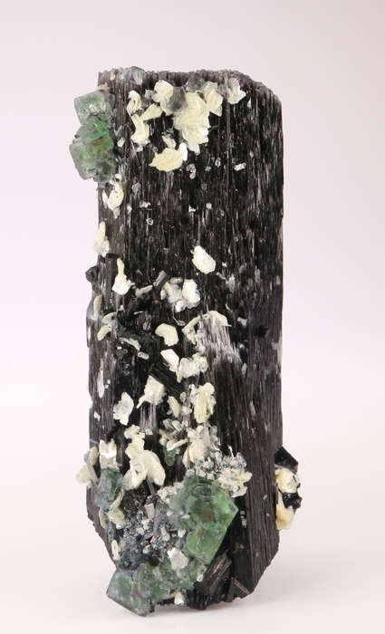 Fluorite on Schorl, Erongo Mnt Region, Namibia
