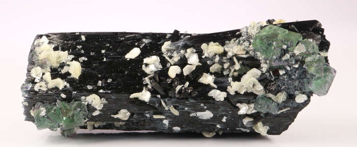 Fluorite on Schorl, Erongo Mnt Region, Namibia