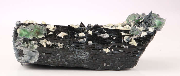 Fluorite on Schorl, Erongo Mnt Region, Namibia