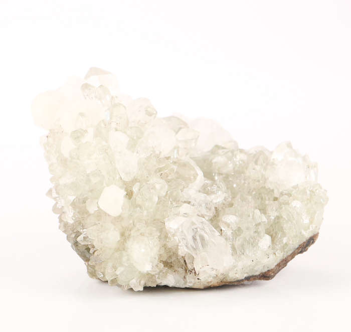 Analcime on Quartz on Matrix, Gobobosebberge Mnt, Namibia