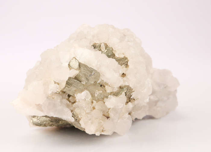 Calcite on Pyrite, N`Chwaning II, Northern Cape, South Africa