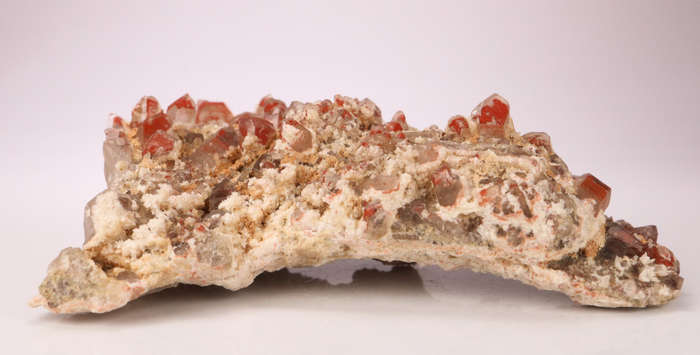 Red Hematite incl Quartz Cluster, Orange River Area, Northern Cape, South Africa