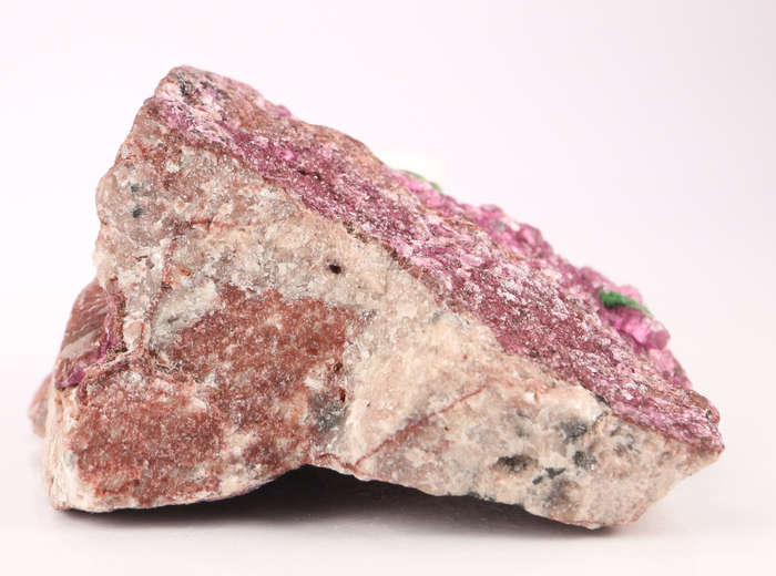 Malachite on Cobaltoan Calcite on Matrix, Mashamba West Mine, DRC