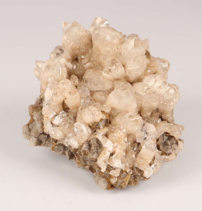 Calcite with Inclusions on matrix, N`Chwaning II, Northern Cape, South Africa