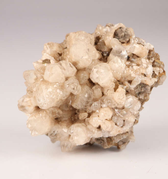Calcite with Inclusions on matrix, N`Chwaning II, Northern Cape, South Africa