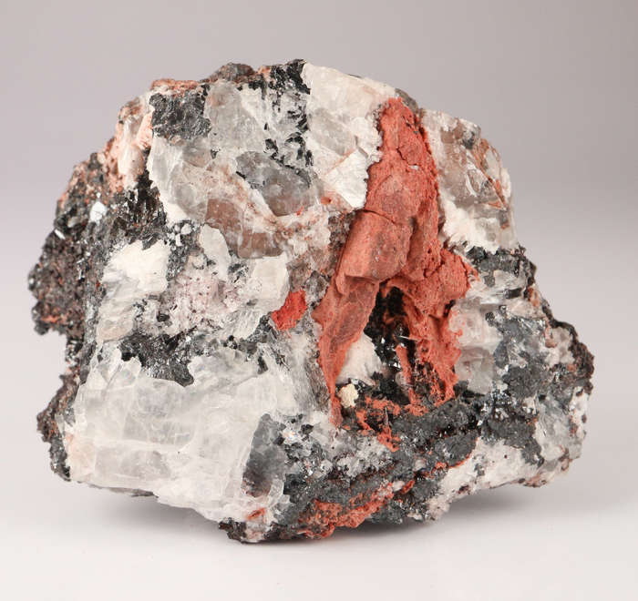 Hausmannite and Baryte Cluster, N`Chwaning II, Northern Cape, South Africa