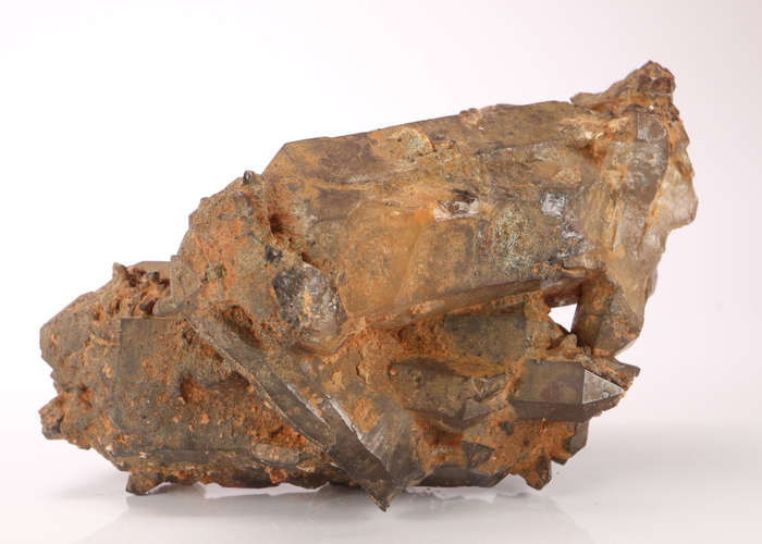 Hematite Included Quartz Cluster, Orange River Area, Northern Cape, South Africa
