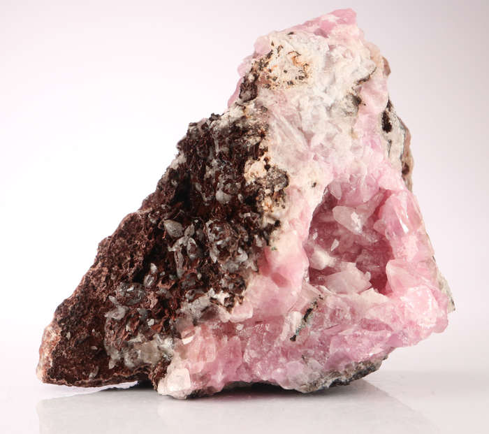 Cobaltoan Calcite on Matrix, Mashamba West Mine, DRC
