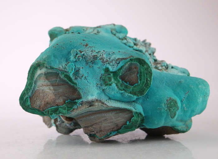 Chrysocolla & Malachite on Matrix, Mashamba West Mine, DRC