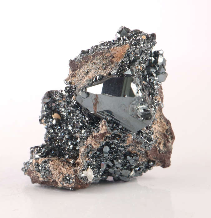 Hematite on matrix, N`Chwaning II, Northern Cape, South Africa
