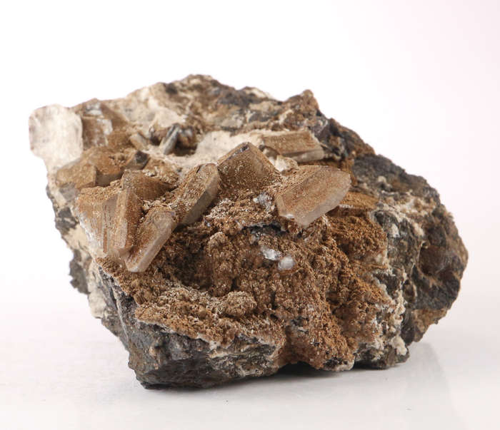 Hydroxyapophyllite on Matrix, N`Chwaning II, Northern Cape, South Africa