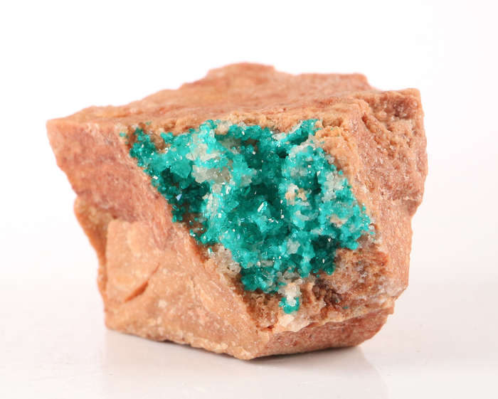 Dioptase on Matrix, Kaokoveld Region, Namibia