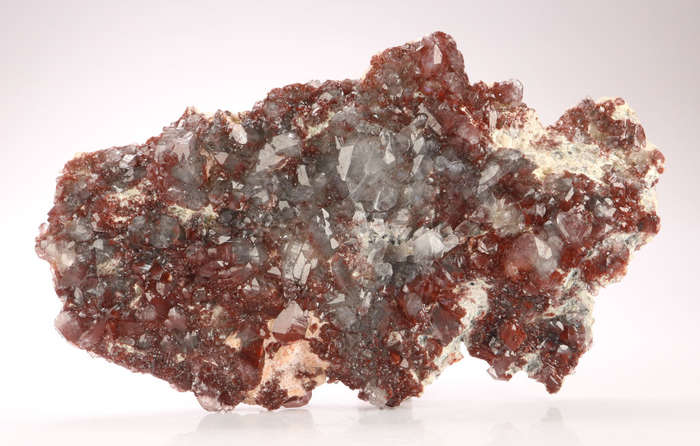 Red Hematite included Quartz Cluster, Orange River Area, Northern Cape, South Africa