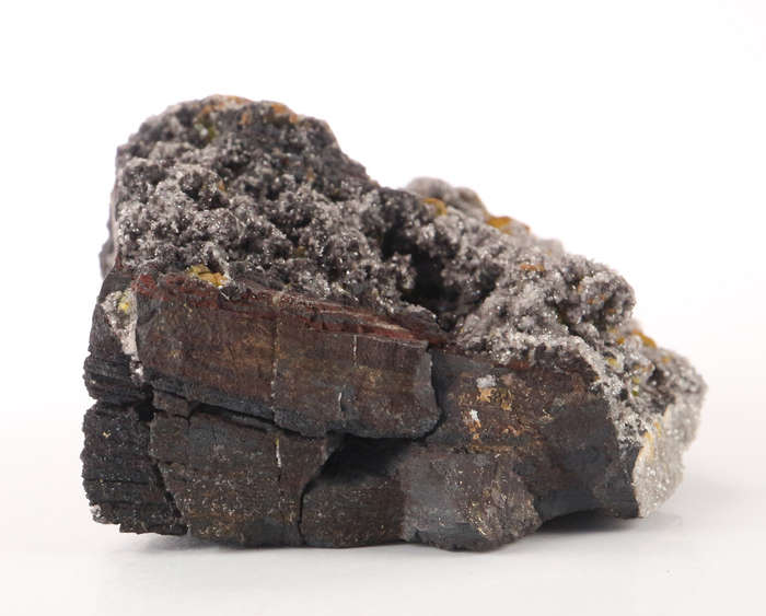 Sturmanite & Calcite on Matrix, N'Chwaning II, Northern Cape, South Africa
