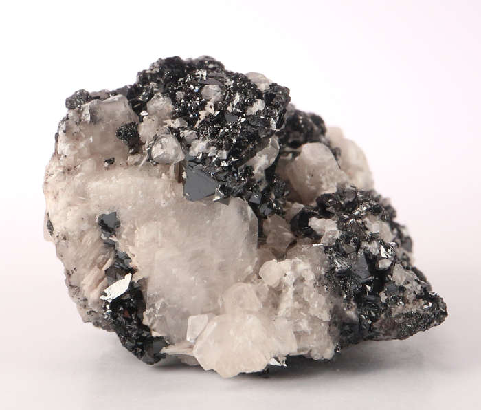 Calcite on Hematite, Wessels Mine, Northern Cape, South Africa