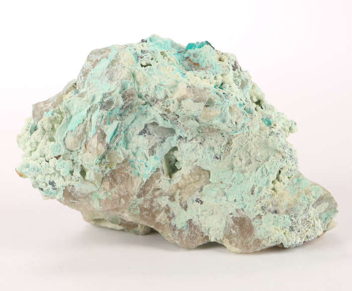 Plancheite on Quartz, Kaokoveld Region, Namibia