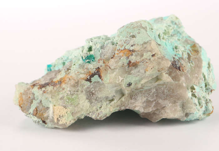 Plancheite on Quartz, Kaokoveld Region, Namibia