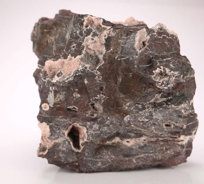 Baryte on Rhodochrosite Vugs, N'Chwaning I, Northern Cape, South Africa