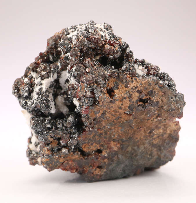 Baryte on Andradite on Matrix, N'Chwaning II, Northern Cape, South Africa