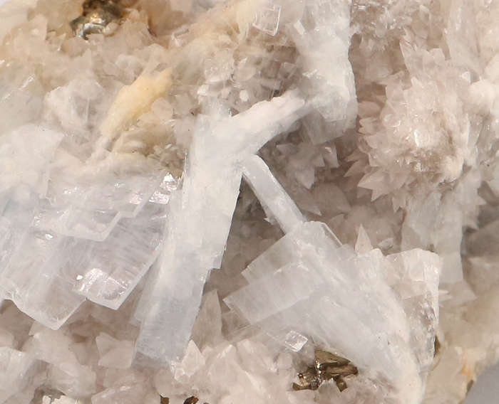 Pyrite on Baryte, N'Chwaning II, Northern Cape, South Africa