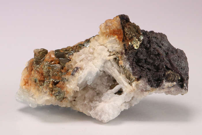 Pyrite on Baryte, N'Chwaning II, Northern Cape, South Africa