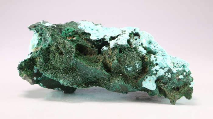 Chrysocolla on Malachite Cluster, Mashamba West Mine, DRC
