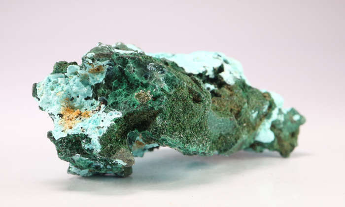 Chrysocolla on Malachite Cluster, Mashamba West Mine, DRC