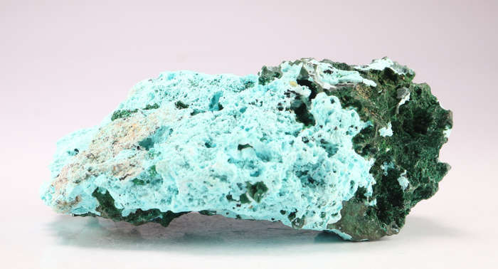 Chrysocolla on Malachite Cluster, Mashamba West Mine, DRC