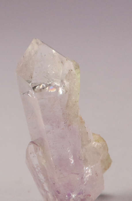 Prehnite on Amethyst incl Quartz, Gobobosebberge Mnt, Namibia