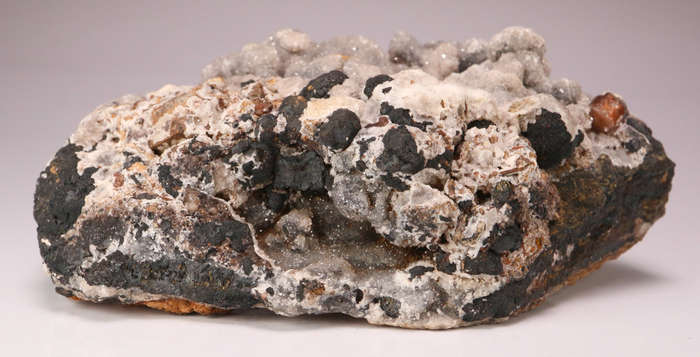 Goethite & Calcite on Matrix, N'Chwaning II, Northern Cape, South Africa