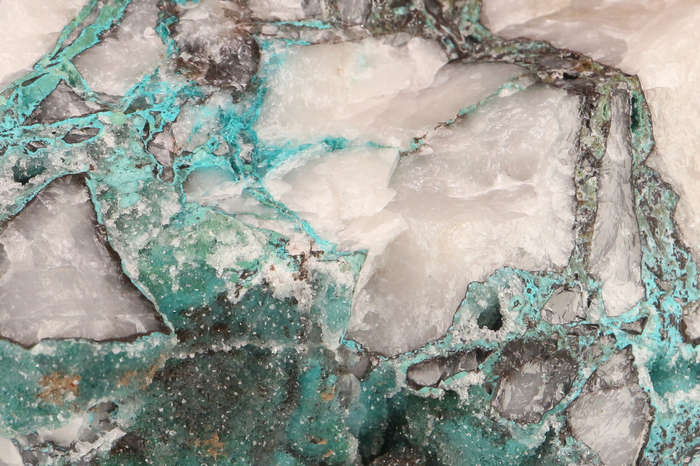 Quartz over Zincolibethenite on Quartz, Skorpion Mine, Karas Region, Namibia
