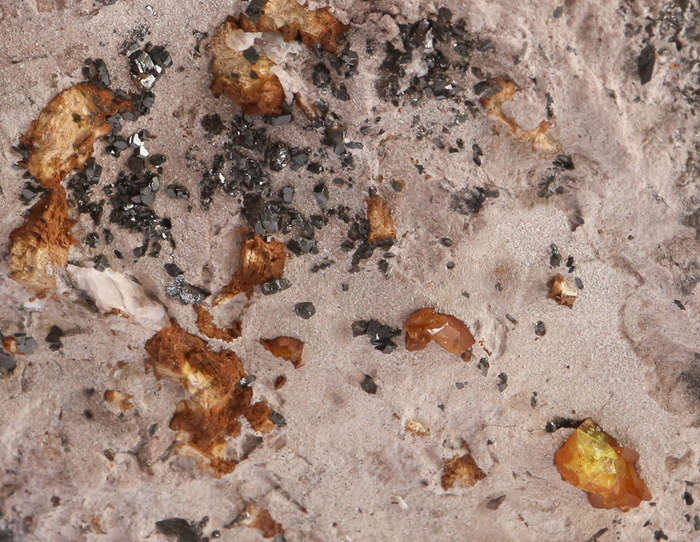 Sturmanite and Manganite on Matrix, N'Chwaning II, Northern Cape, South Africa
