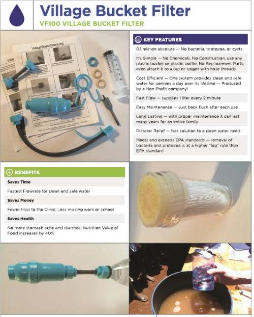 Village Bucket Filter Kit