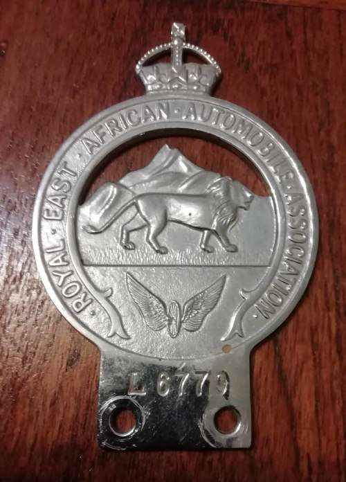 ROYAL EAST AFRICAN ''AA'' MOTOR BADGE.