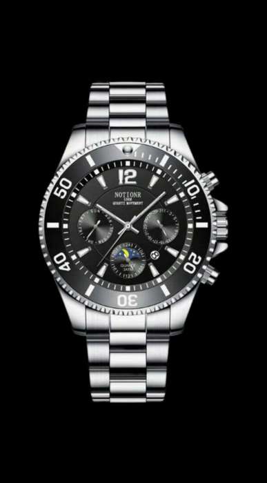 Premium Quality Mens Silver Stainless Steel Round Dial Watch