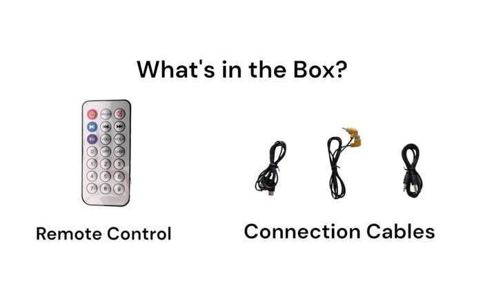 Sound Bar (Includes Slim Remote & Connection Cables)