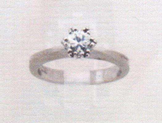 White gold ring