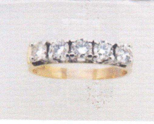 5 cut diamond ring