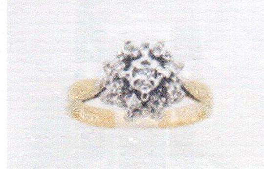 Gold Cluster ring