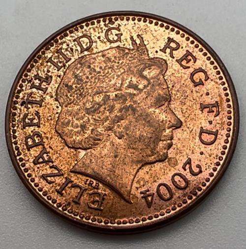 One Penny 2004, Coin from United Kingdom