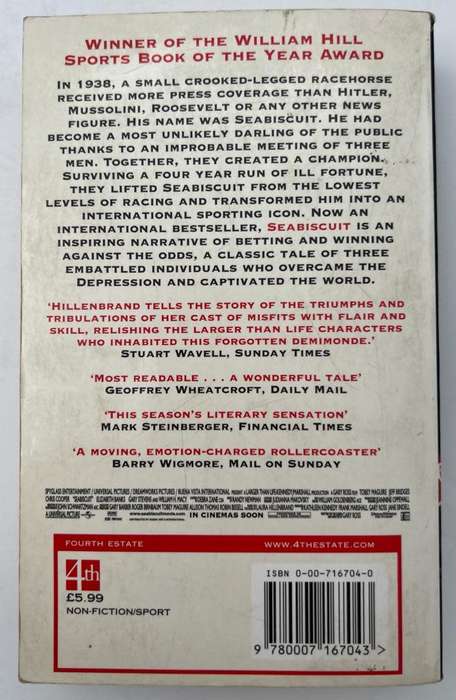 Seabiscuit: An American Legend- Now a Major Motion Picture- Laura Hillenbrand