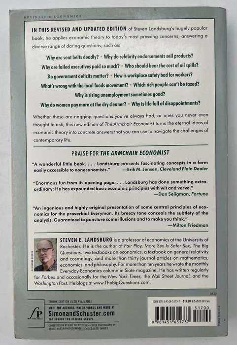 The Armchair Economist: Economics and Everyday Life Paperback by Steven E. Landsburg