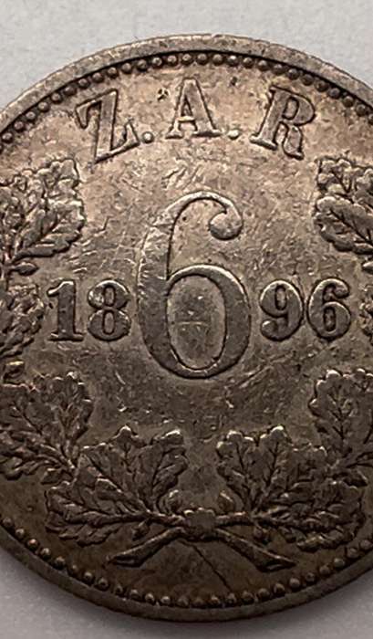 6 Penny Zuid Afrikaansche Republiek 1896