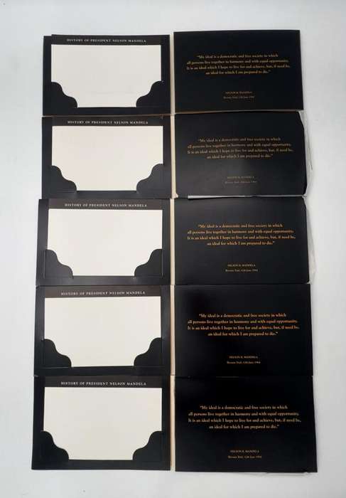 Nelson Mandela Bronze Medallion Inauguration 1994 with Certificates SA Mint