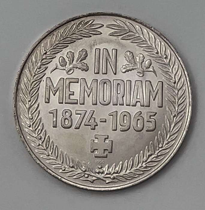 Winston Churchill | In Memoriam 1874-1965 | Silver Medal Coin Commemorative Medal